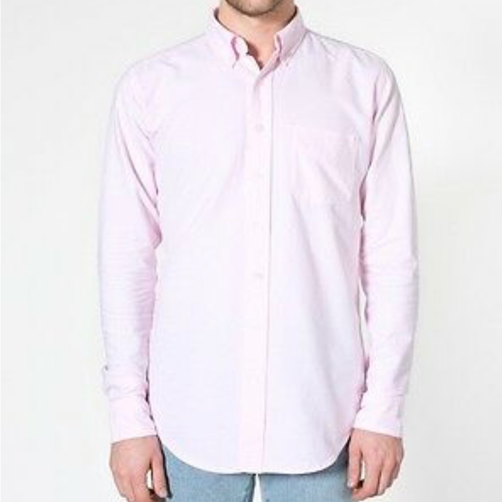 American Apparel Spring / Summer Pink Button-Down